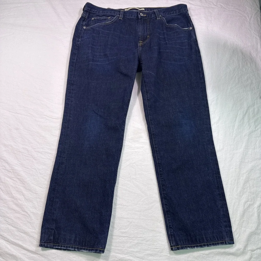 Big Star Division Straight Jeans Mens Size 36R dark Denim High Rise Pockets